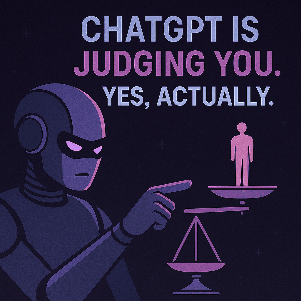 an AI judging humans